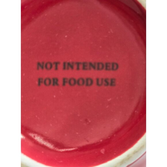 Red Decorative Ceramic Jar With Lid - Picture 4 of 8